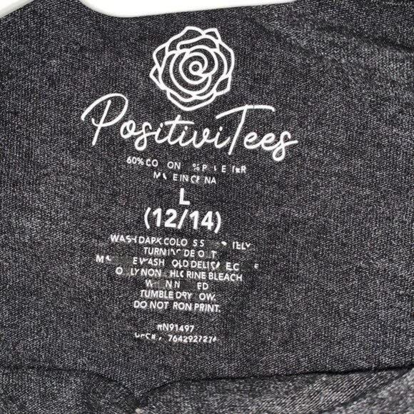 Motivator Innovator Believer Teacher Graphic T-Shirt L PositiviTees Gray Short S - Picture 2 of 5